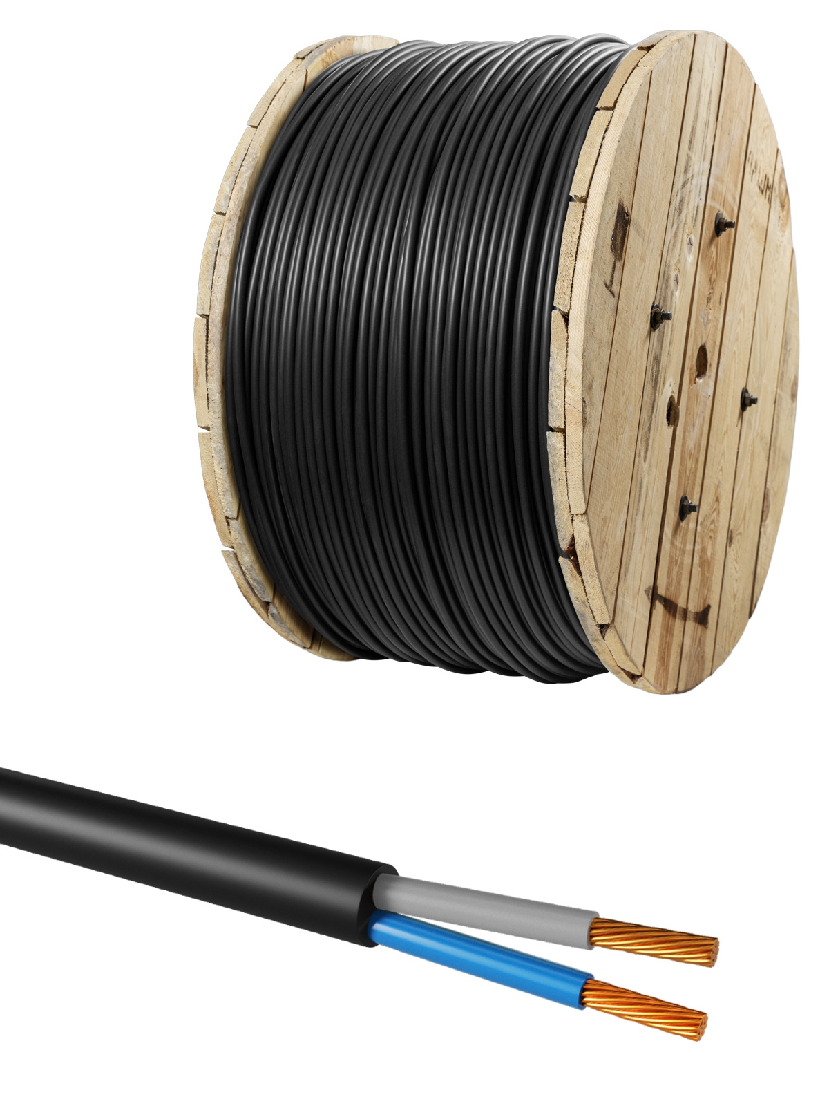 Cablu КГТП-ХЛ 2x4(N)-0,66 ГОСТ TDM
