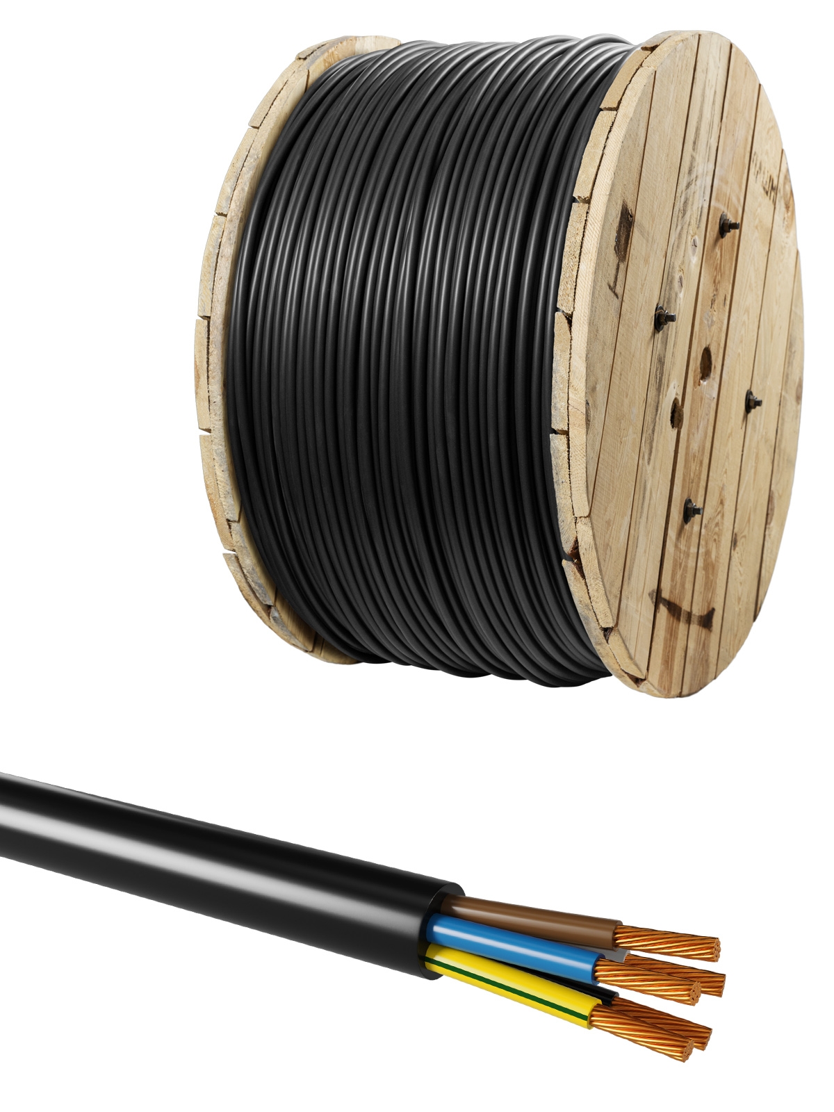 Cablu КГТП-ХЛ 5x16(N,PE)-0,66 ГОСТ TDM