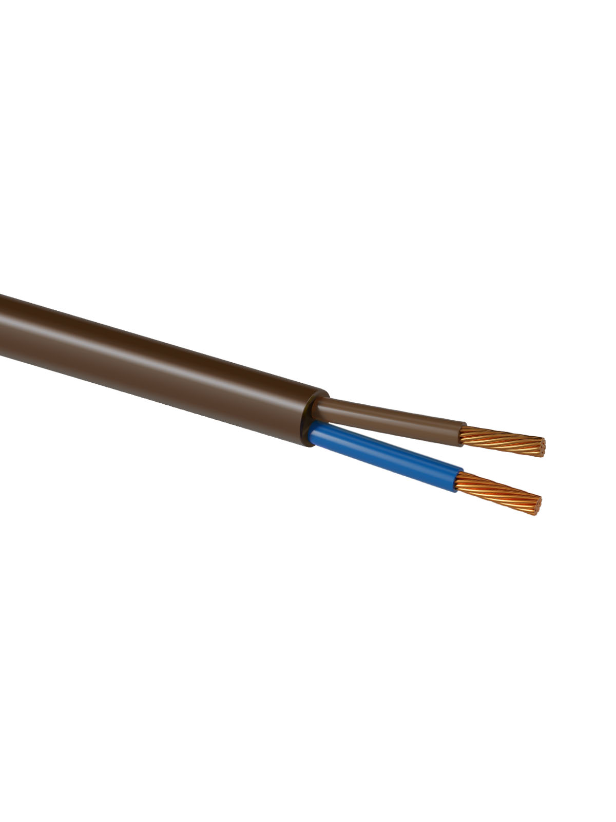 Cablu PVC 2x1 GOST (variat), maroniu "ЭКО" TDM