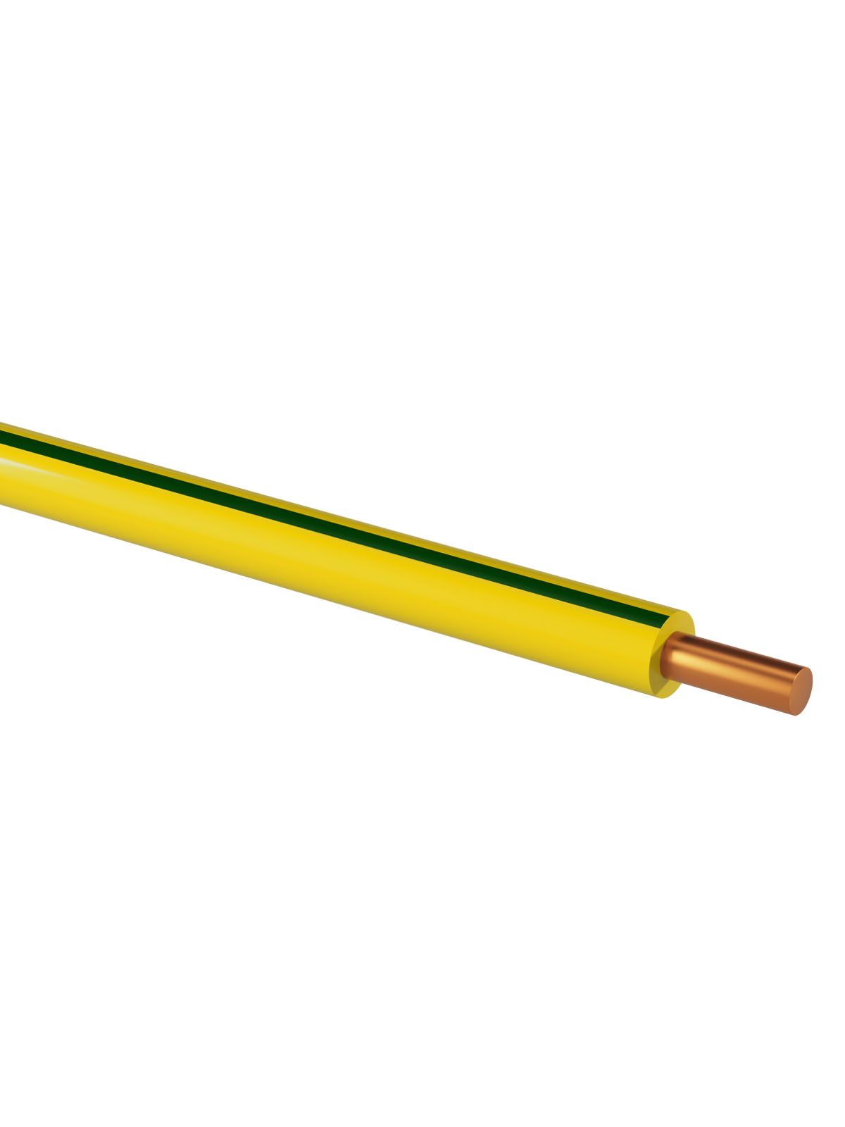 Провод ПуВнг(А)-LS 1х6,0 ГОСТ (100м), желто-зеленый TDM(SQ0124-0345)