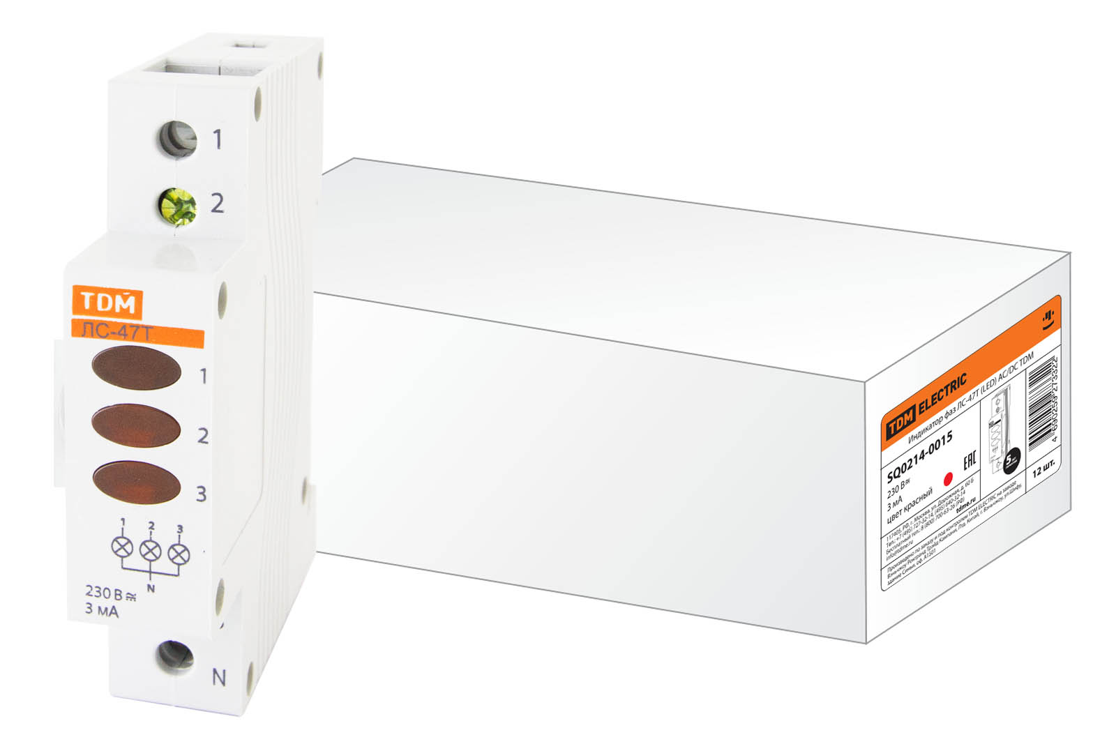 Индикатор фаз ЛС-47Т (LED) AC/DC TDM(SQ0214-0015)