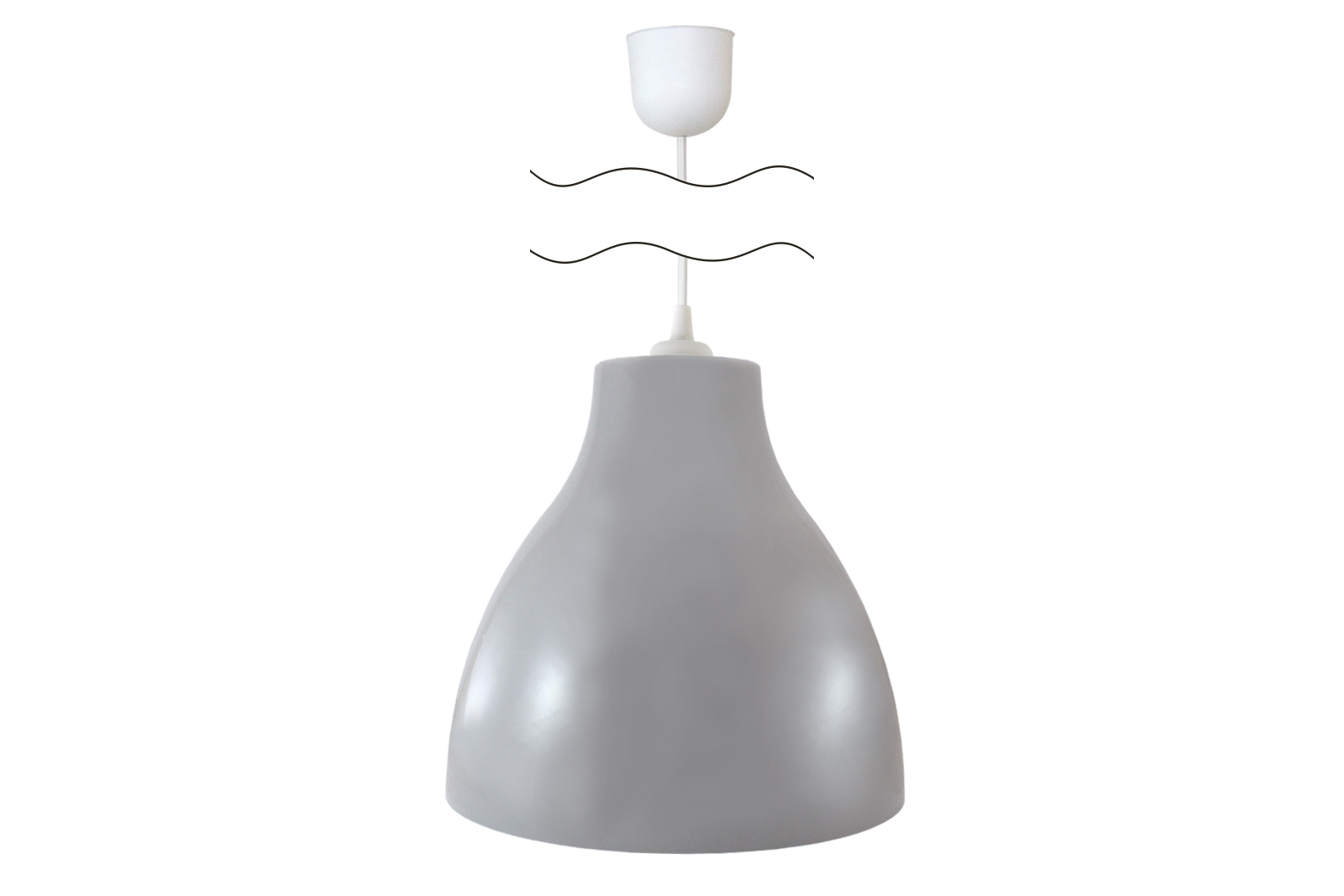 Lumină NSB 21-60-062 UHL4 „Melodi” gri, șnur alb TDM