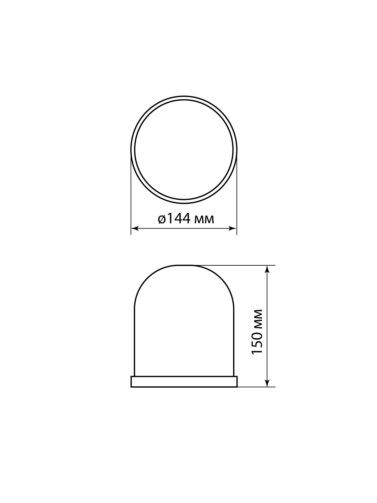 Difuzor pentru lampa NSP 02 100 W TDM