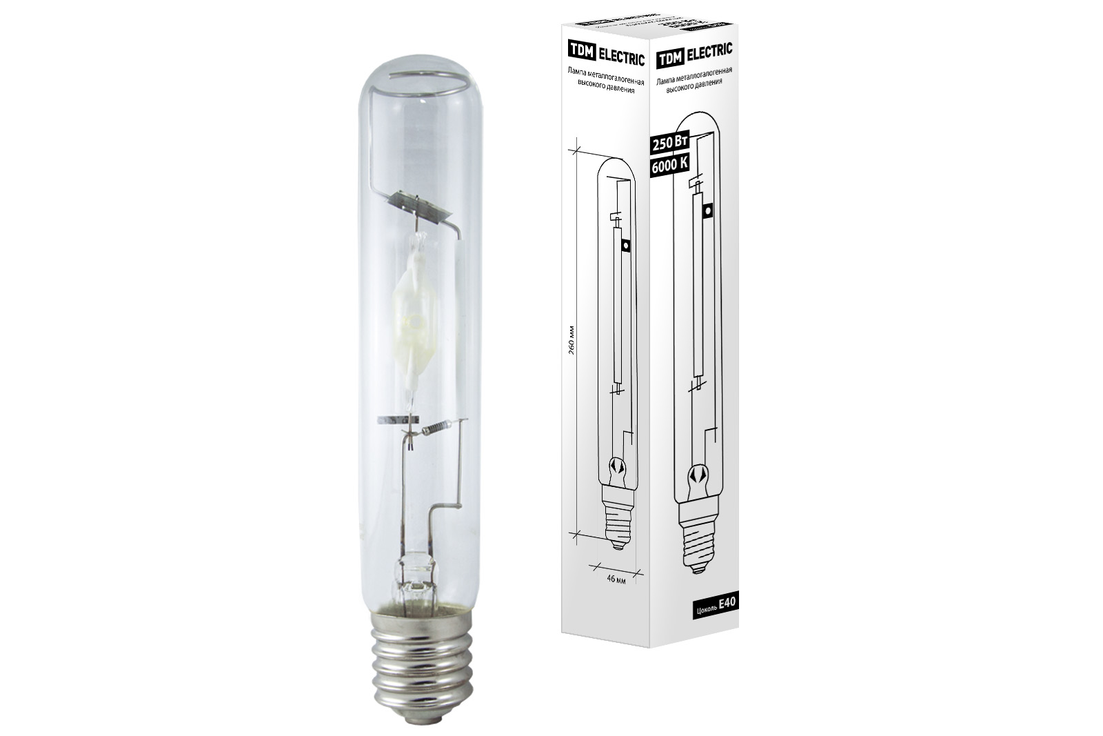 Lampa metalogalogeni ДРИ 250 6000 К Е40 TDM