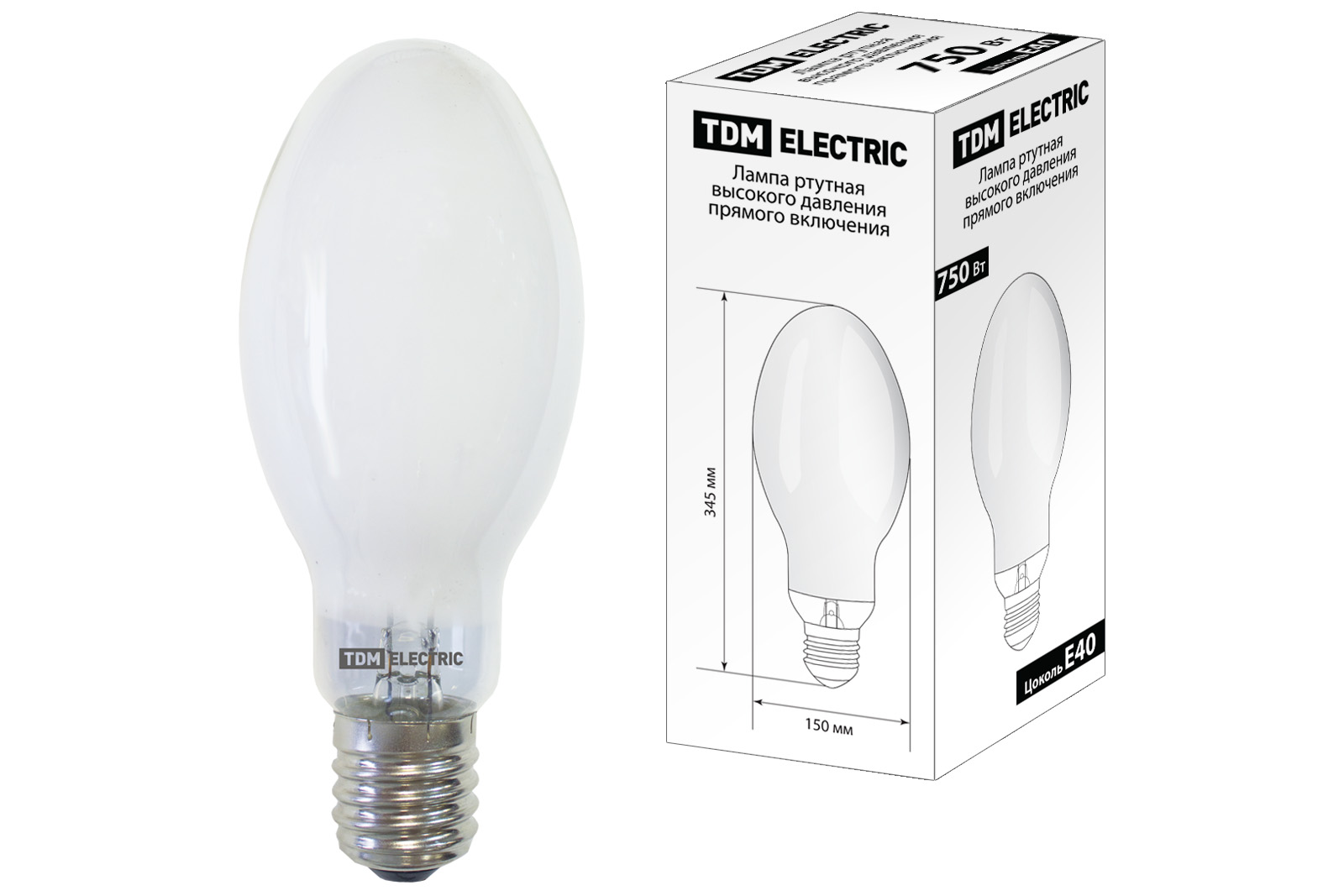Lampa cu mercur de înaltă presiune cu aprindere directă DRV 750 W E40 TDM(SQ0325-0022)