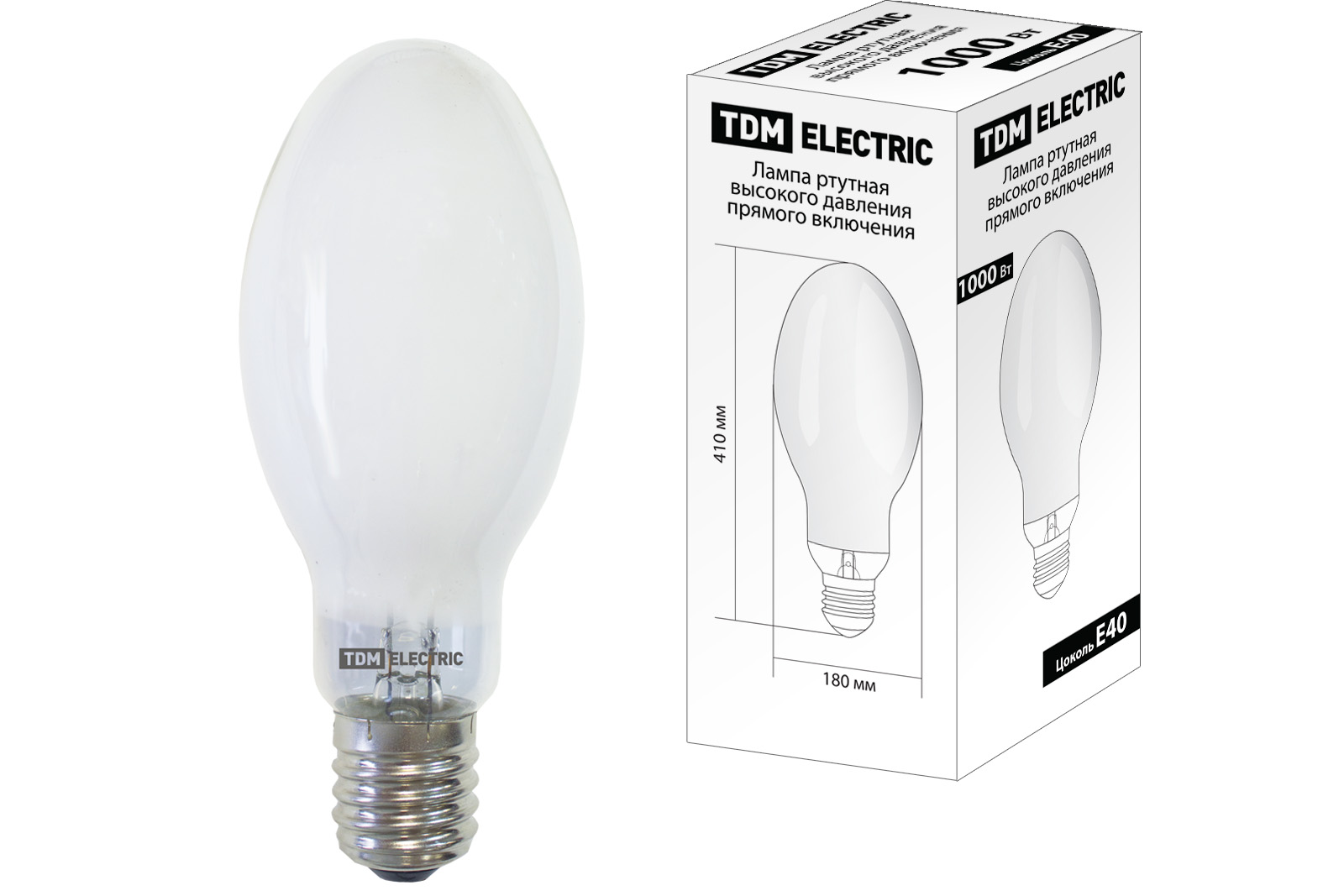 Lampa cu mercur de înaltă presiune cu aprindere directă DRV 1000 W E40 TDM(SQ0325-0023)