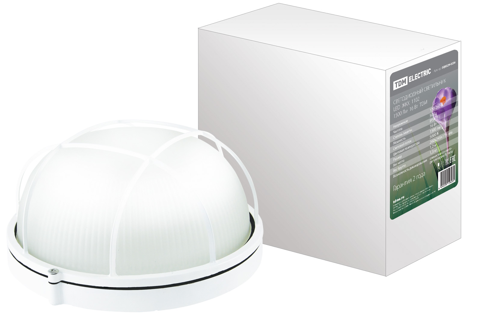 Світлодіодний світильник LED ЖКХ 1102 1500Лм 16Вт IP54 TDM(SQ0329-0034)