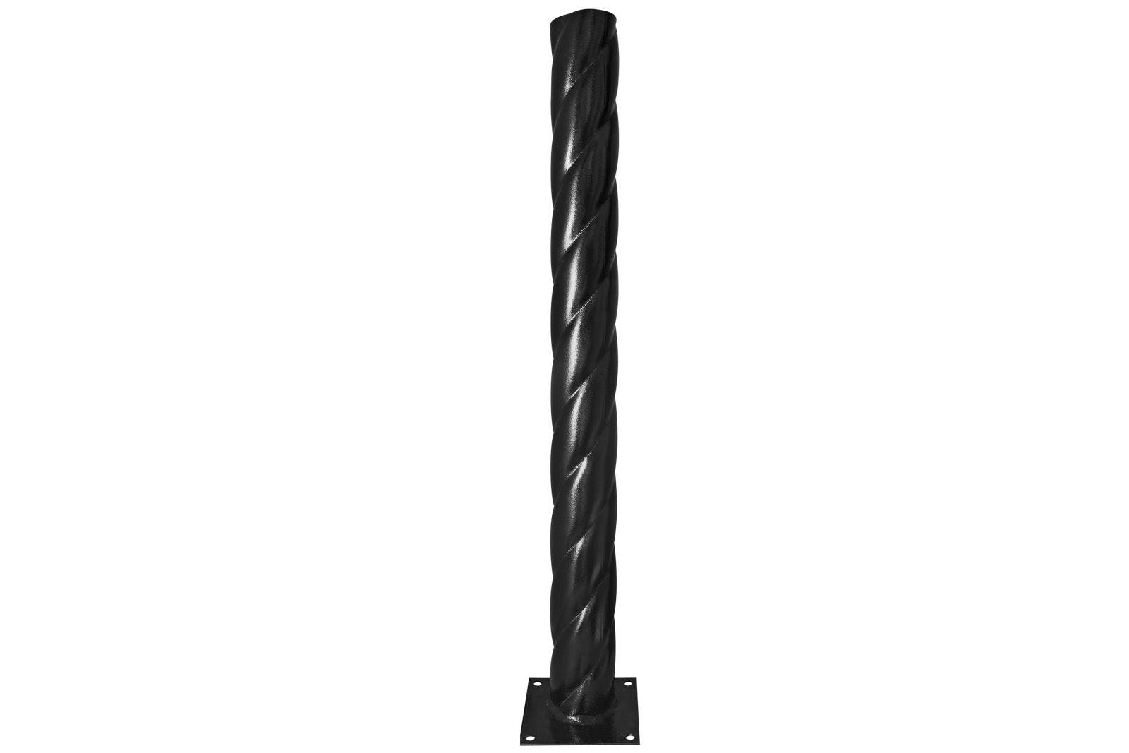 Stâlp răsucit metalic pentru grădină-parc, h=600 mm, culoare negru, TDM
