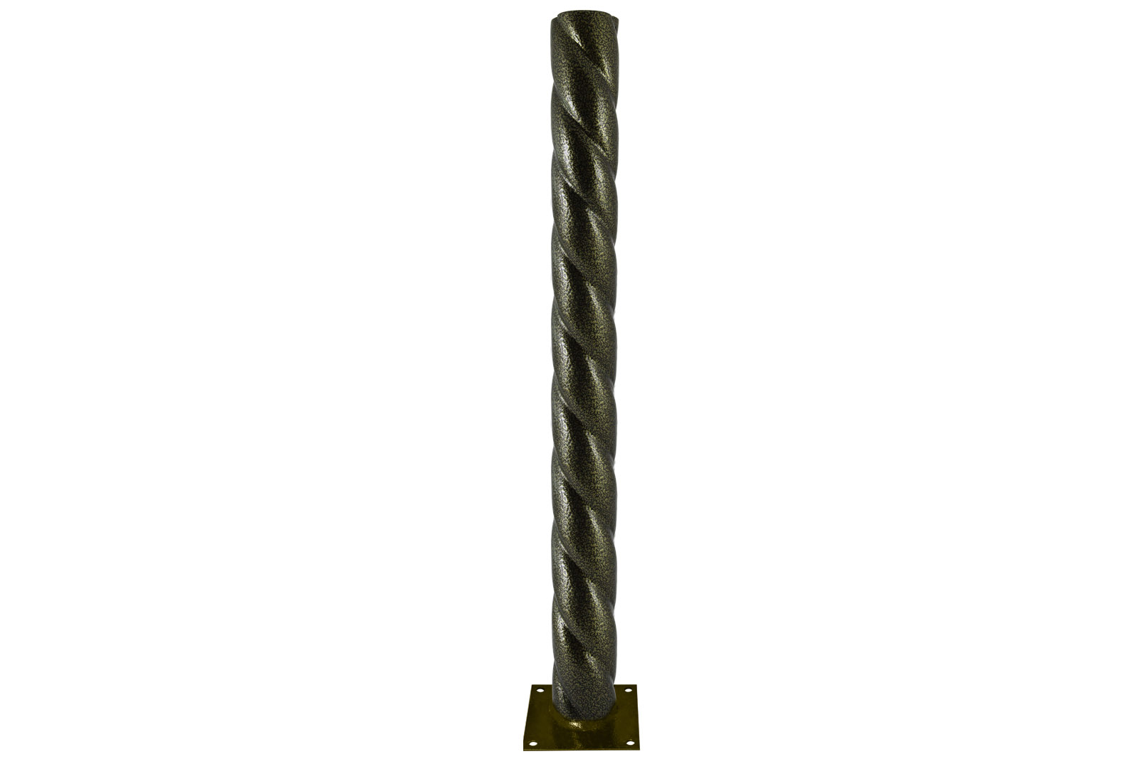 Stâlp răsucit metalic pentru grădină-parc, h=600 mm, culoare bronz metalic, TDM
