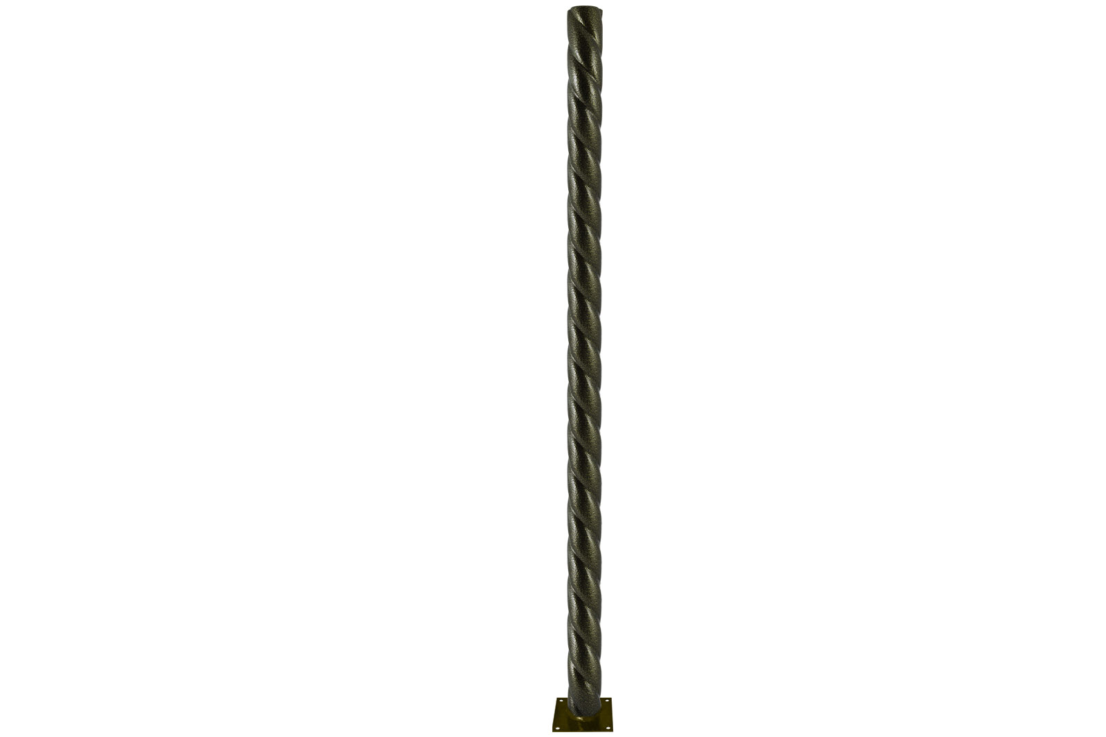 Stâlp răsucit metalic pentru grădină-parc, h=1200 mm, culoare bronz metalic, TDM
