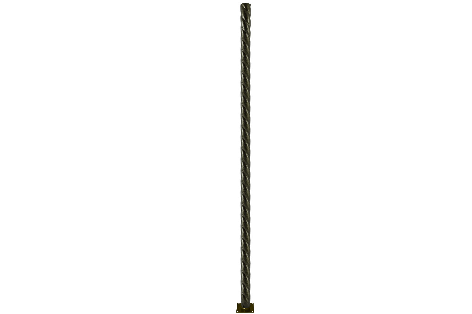 Stâlp răsucit metalic pentru grădină-parc, h=1800 mm, culoare bronz metalic, TDM