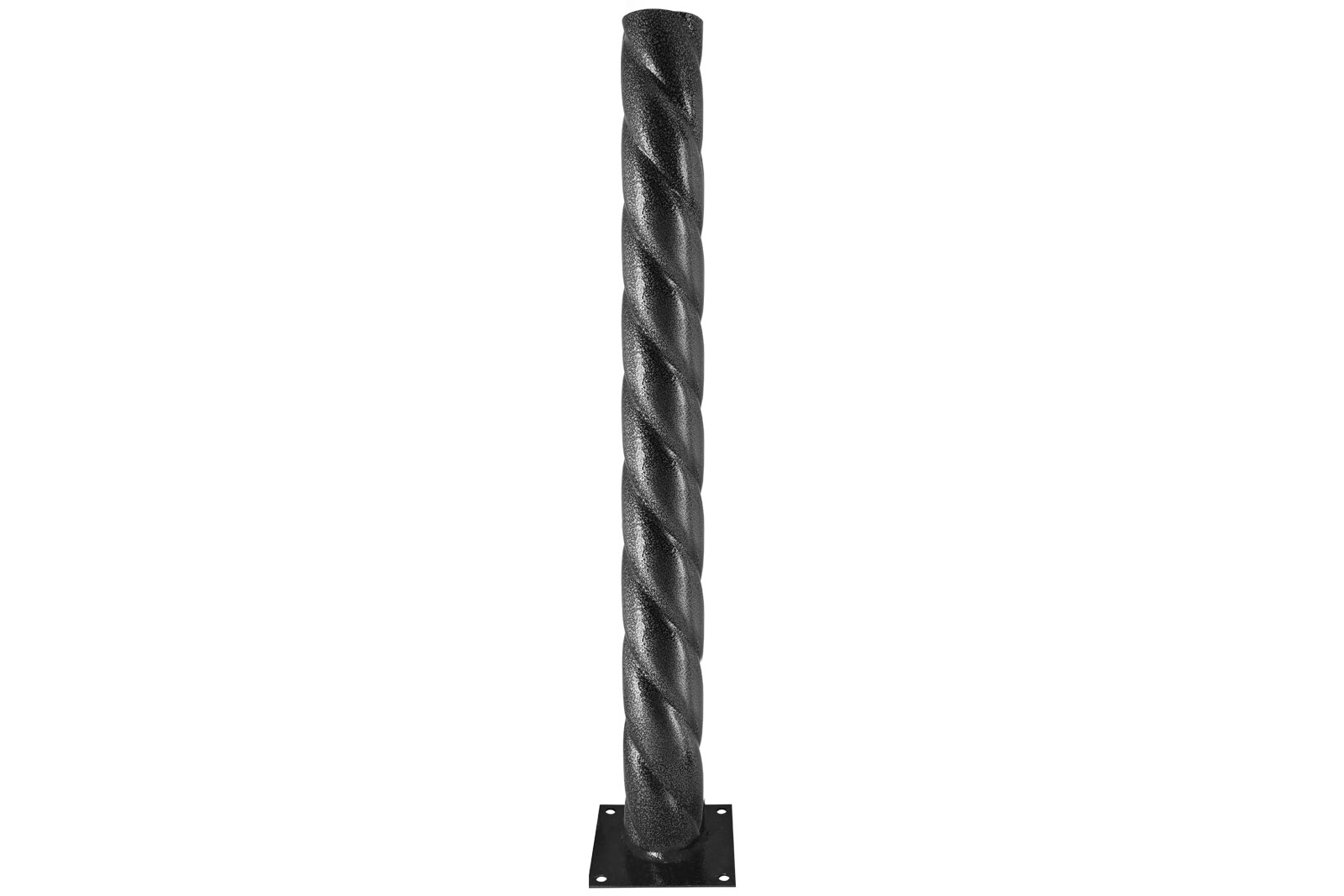 Stâlp răsucit metalic pentru grădină-parc, h=600 mm, culoare argint metalic, TDM