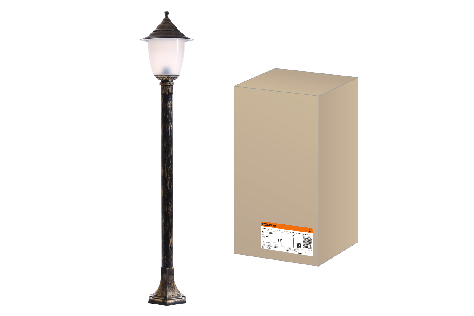 Lumină Pragă El-11-73-125B 60 W E27 de podea pe stâlp h-1.25 m bronz TDM