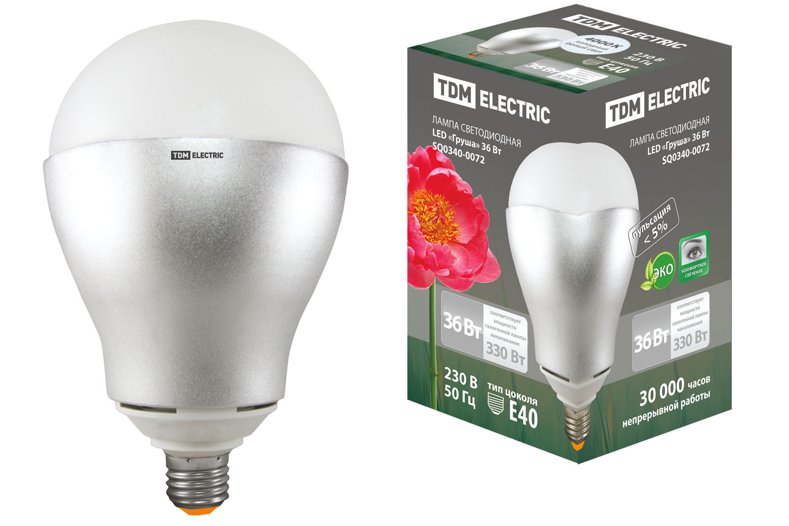 Lampa LED Pereche - 36 W - 220 V - 4000 K – E40 TDM(SQ0340-0072)
