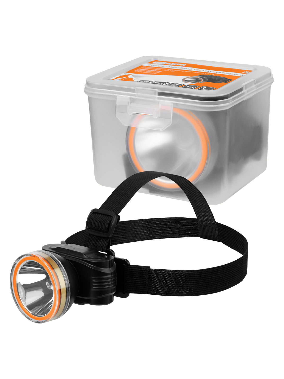 Фонарь «Налобный 16» аккум., 3 Вт LED, Li-Ion 3,7 В 1,2 А*ч, 200 лм, 230 В, TDM(SQ0350-0077)