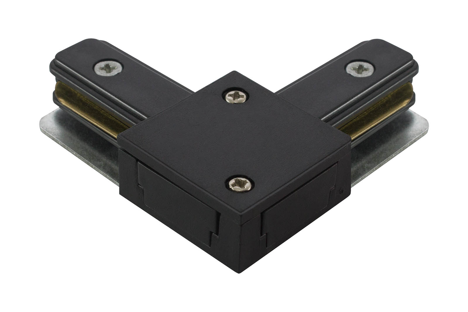 Conector tip L pentru şinoprovod TLC-01-BL-L, negru, TDM