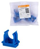 Clema de fixare pentru țeavă PE 20 mm (10 buc.) albastră TDM