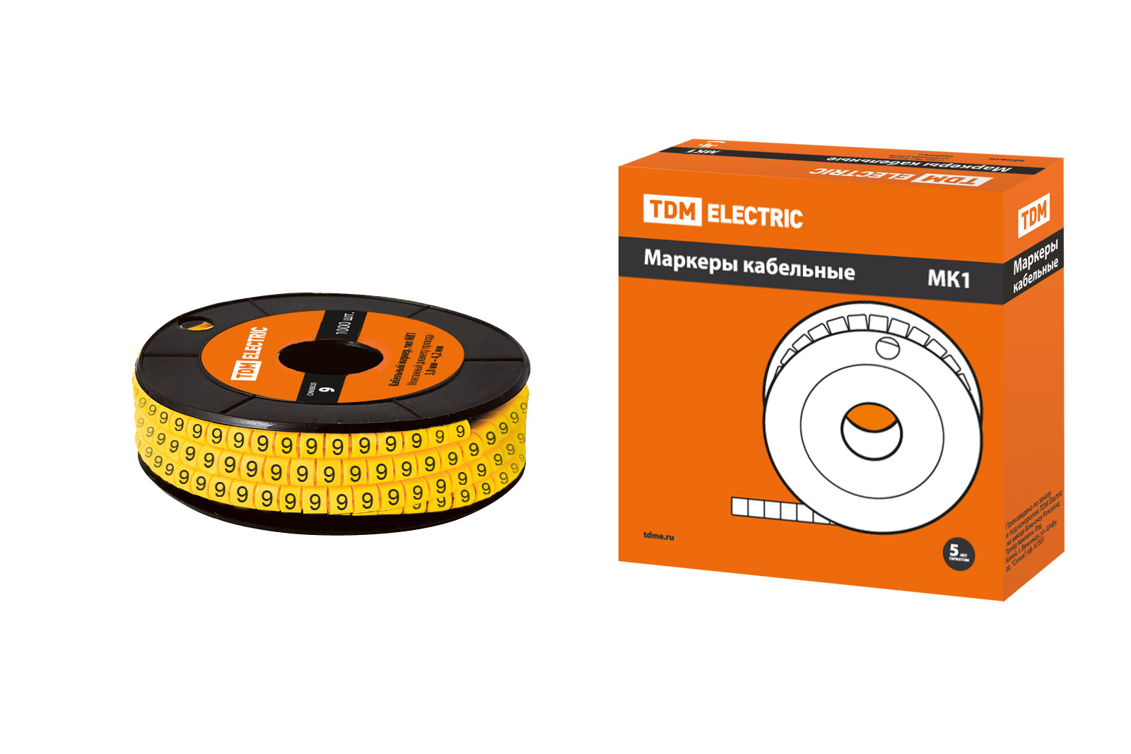 Маркер МК1 - 2,5мм символ "9" 1000шт/ролл TDM(SQ0511-0024)