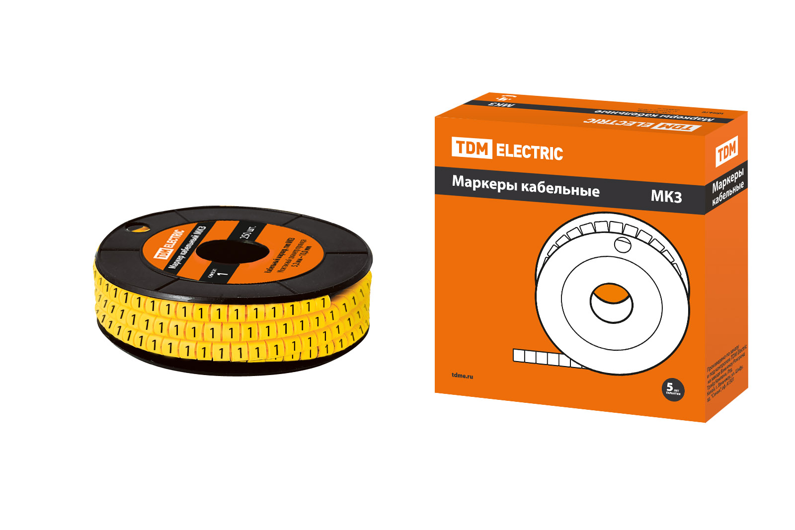 Маркер МК3 - 6 мм символ "1" 350 шт/ролл TDM(SQ0511-0051)