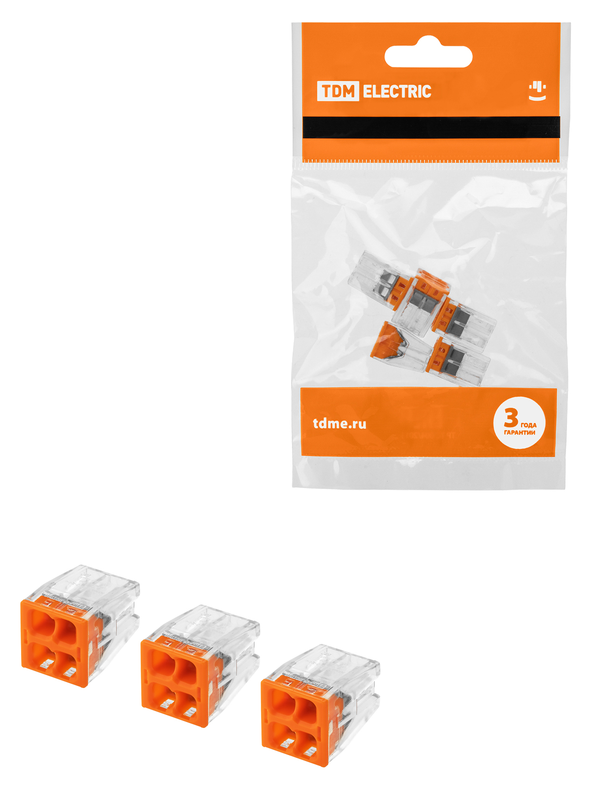 Clema de construcție și montaj КБМ-2273-244 (2,5мм2) cu pastă (5 шт/упак) TDM