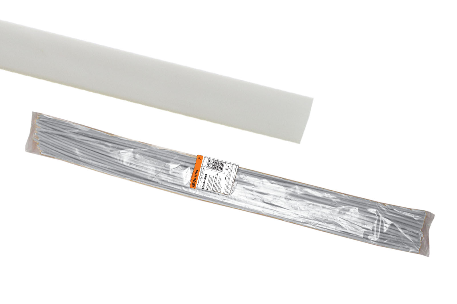 Tub termocontractabil ТУТнг 8/4 albă de 1 m (50 m/pachet) TDM