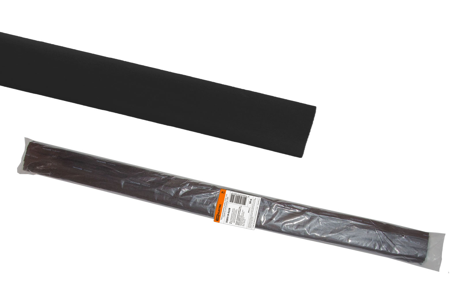 Tub termocontractabil ТУТнг 12/6 neagră la 1m (50 m/pachet) TDM