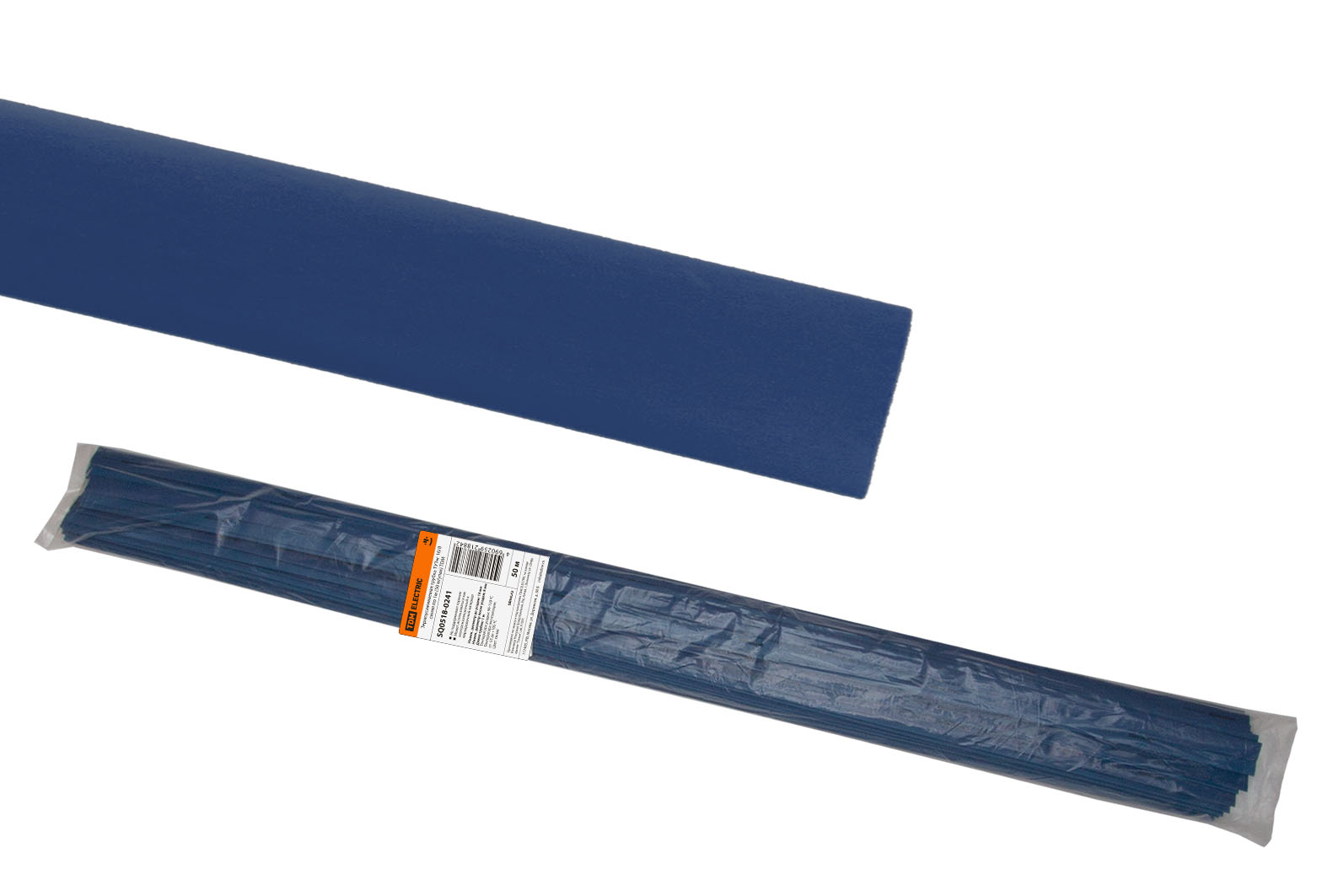 Tub termocontractabil ТУТнг 16/8 albastră pe 1m (50 m/pachet) TDM