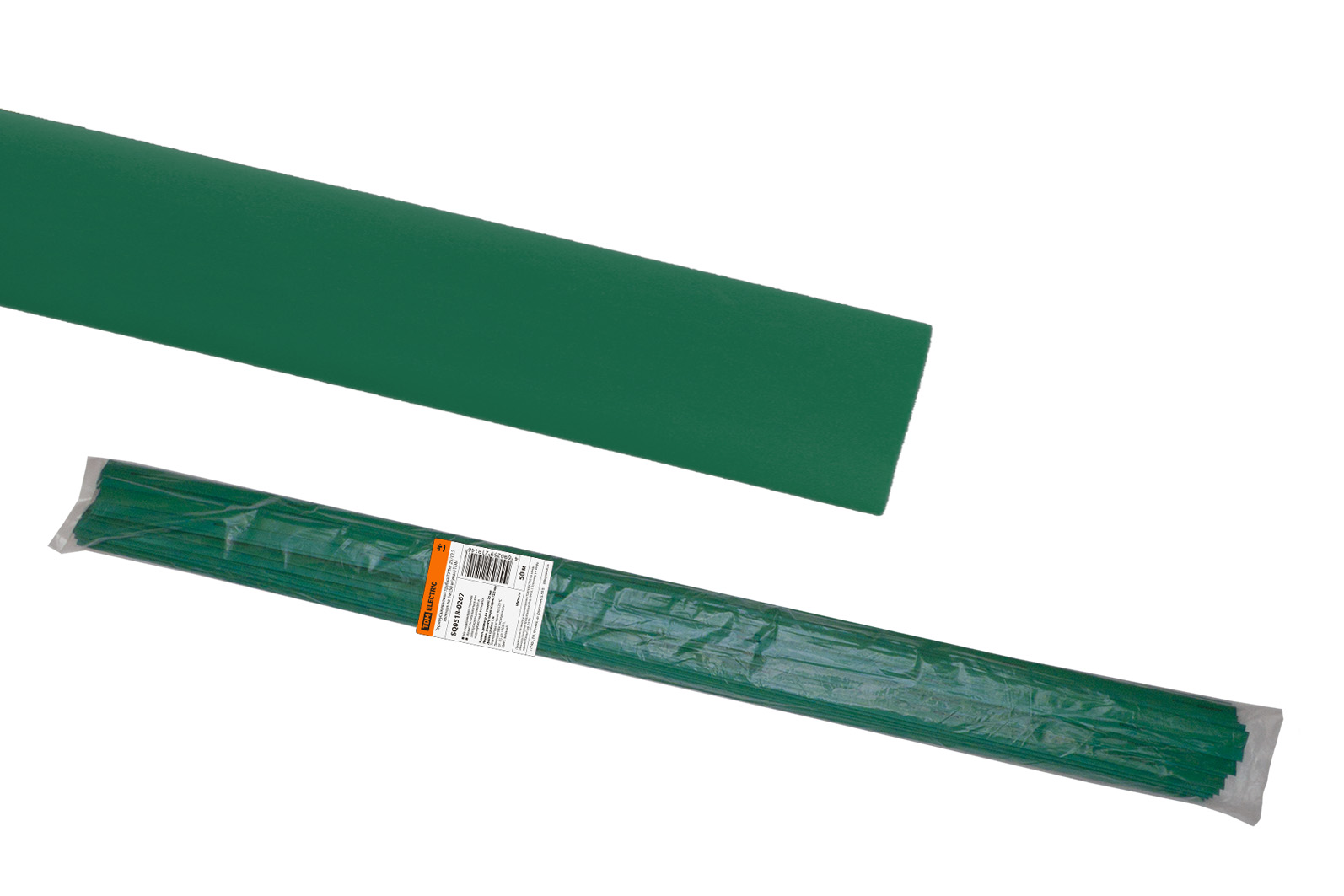 Tub termocontractabil ТУТнг 25/12,5 verde pe 1m (50 m/pachet) TDM