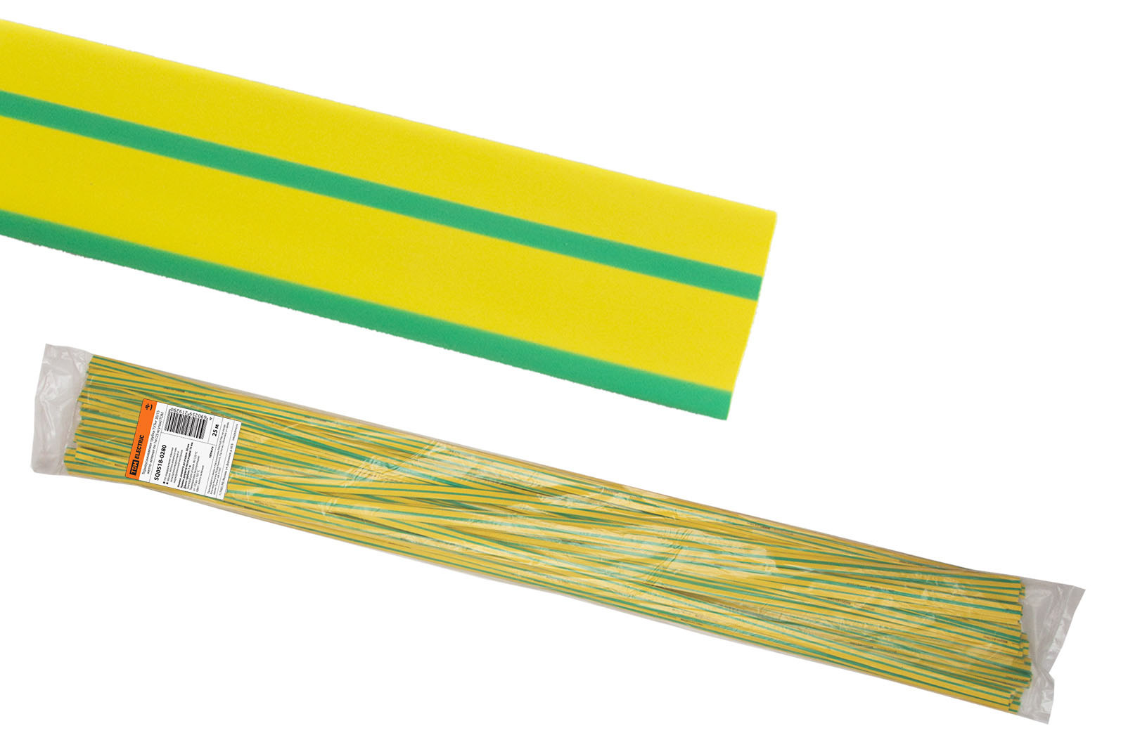 Tub termocontractabil TUTng 30/15 galben-verde pe 1m (25 m/pachet) TDM