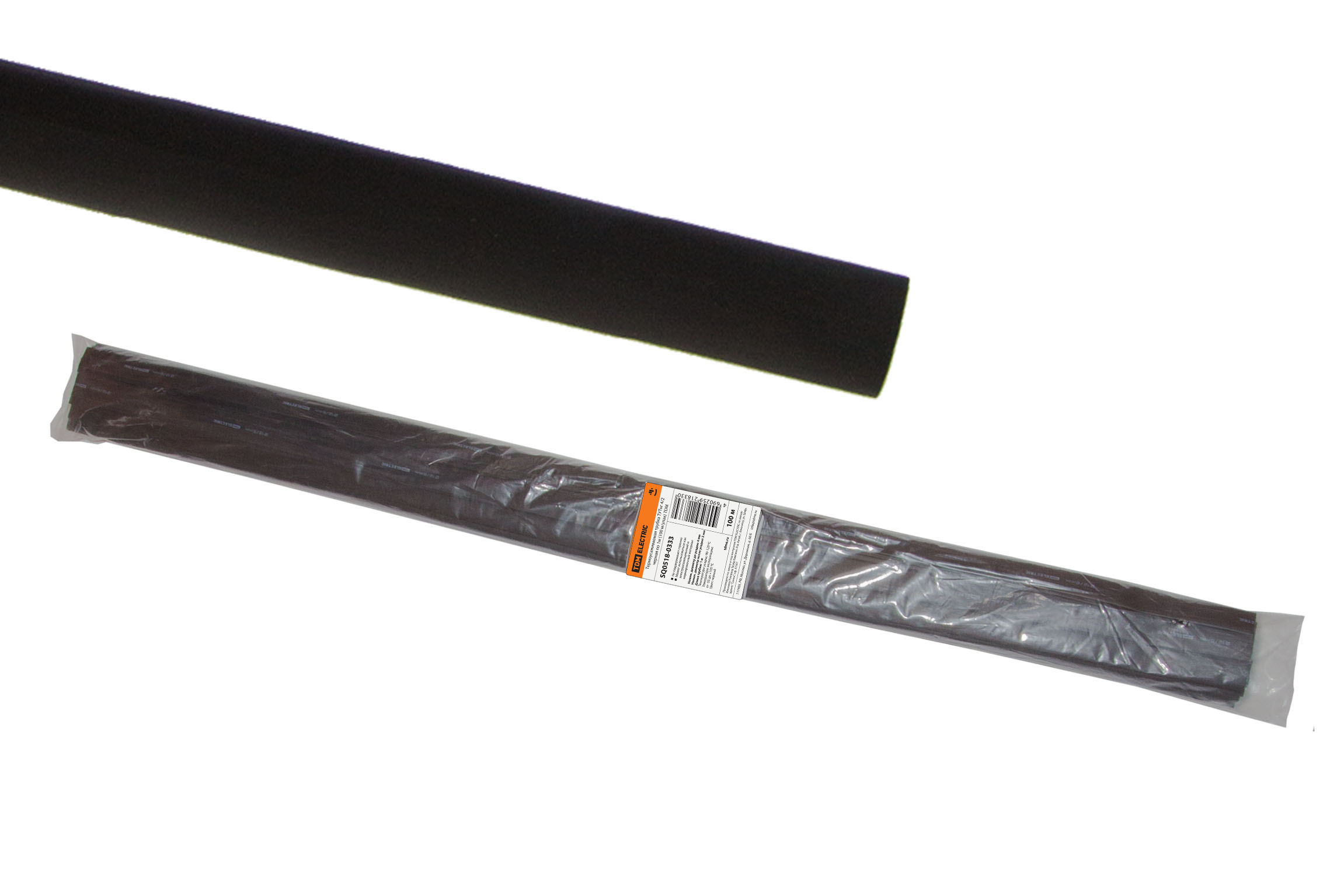 Tub termocontractabil TUTng 4/2 neagră pe 1m (100 m/pachet) TDM