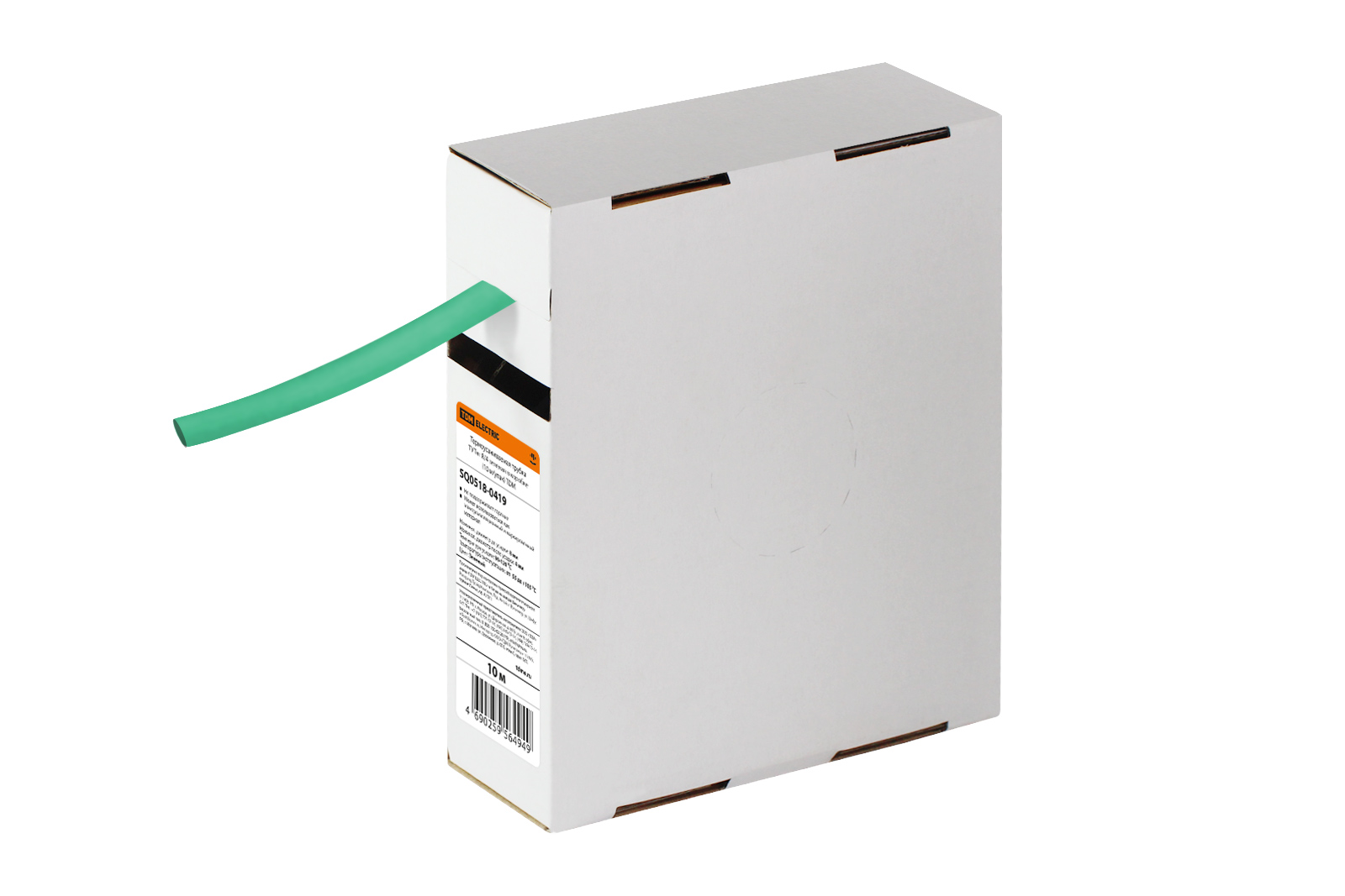 Tub de termocontracție ТУТнг 8/4 verde în cutie (10 m/pachet) TDM