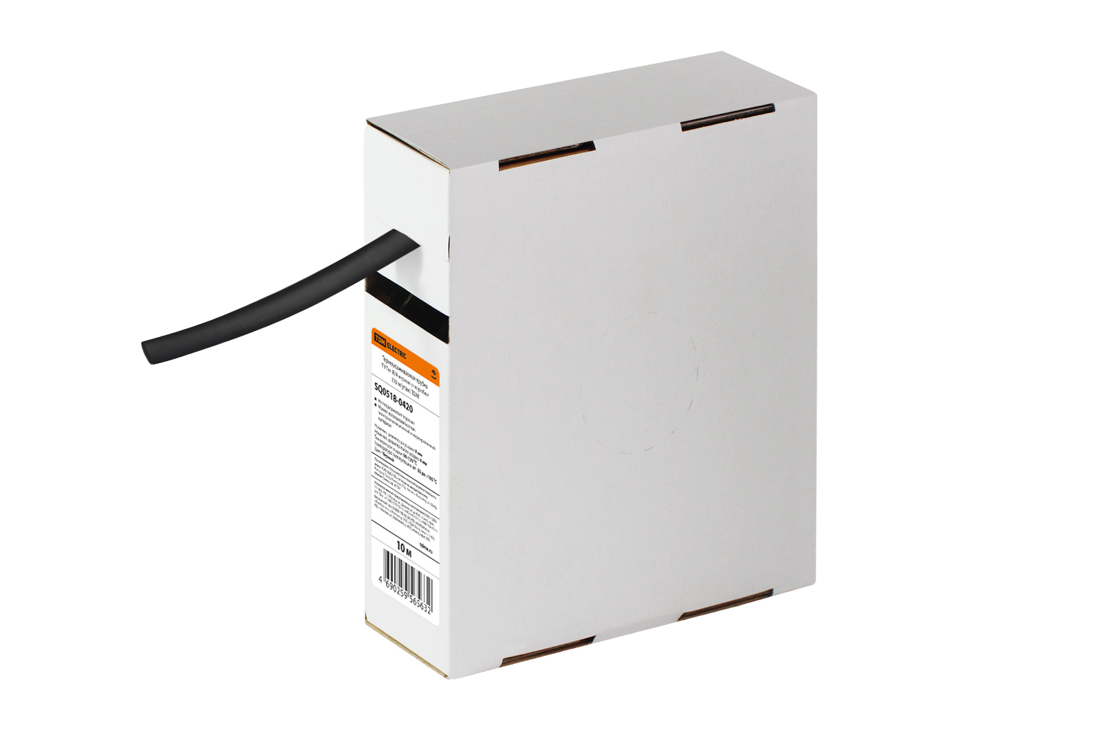 Tub de termocontracție ТУТнг 8/4 negru în cutie (10 m/pachet) TDM