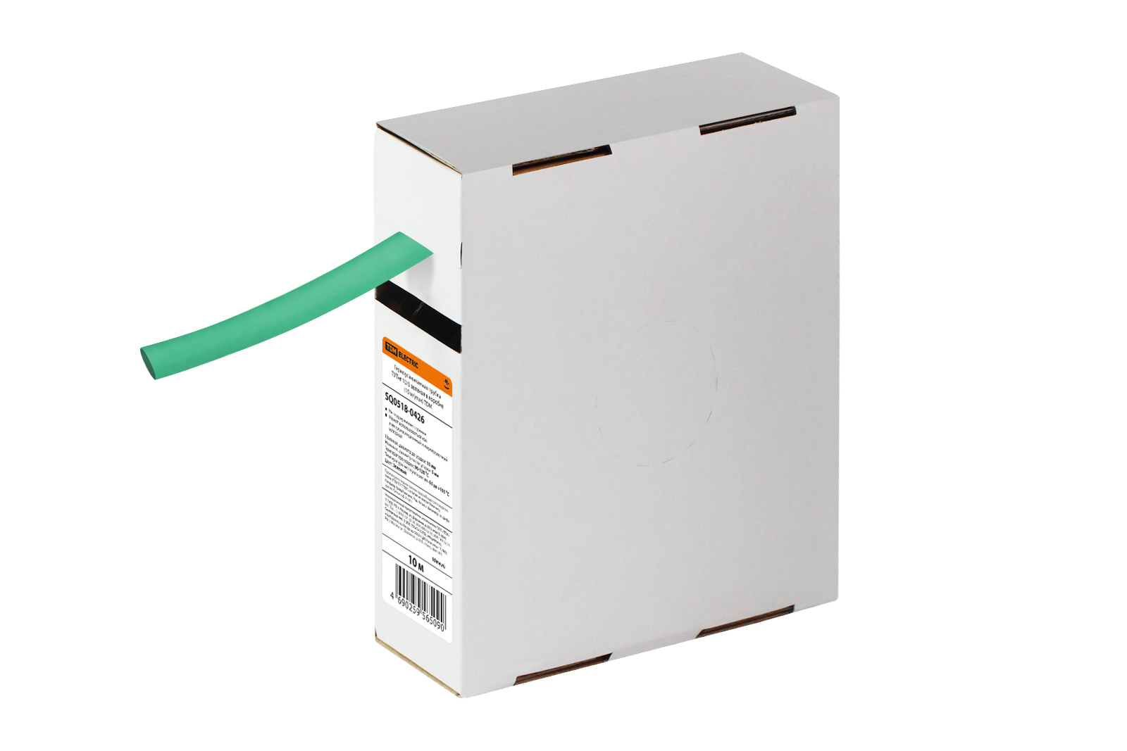Tub termocontractabil TUTng 10/5 verde în cutie (10 m/pachet) TDM