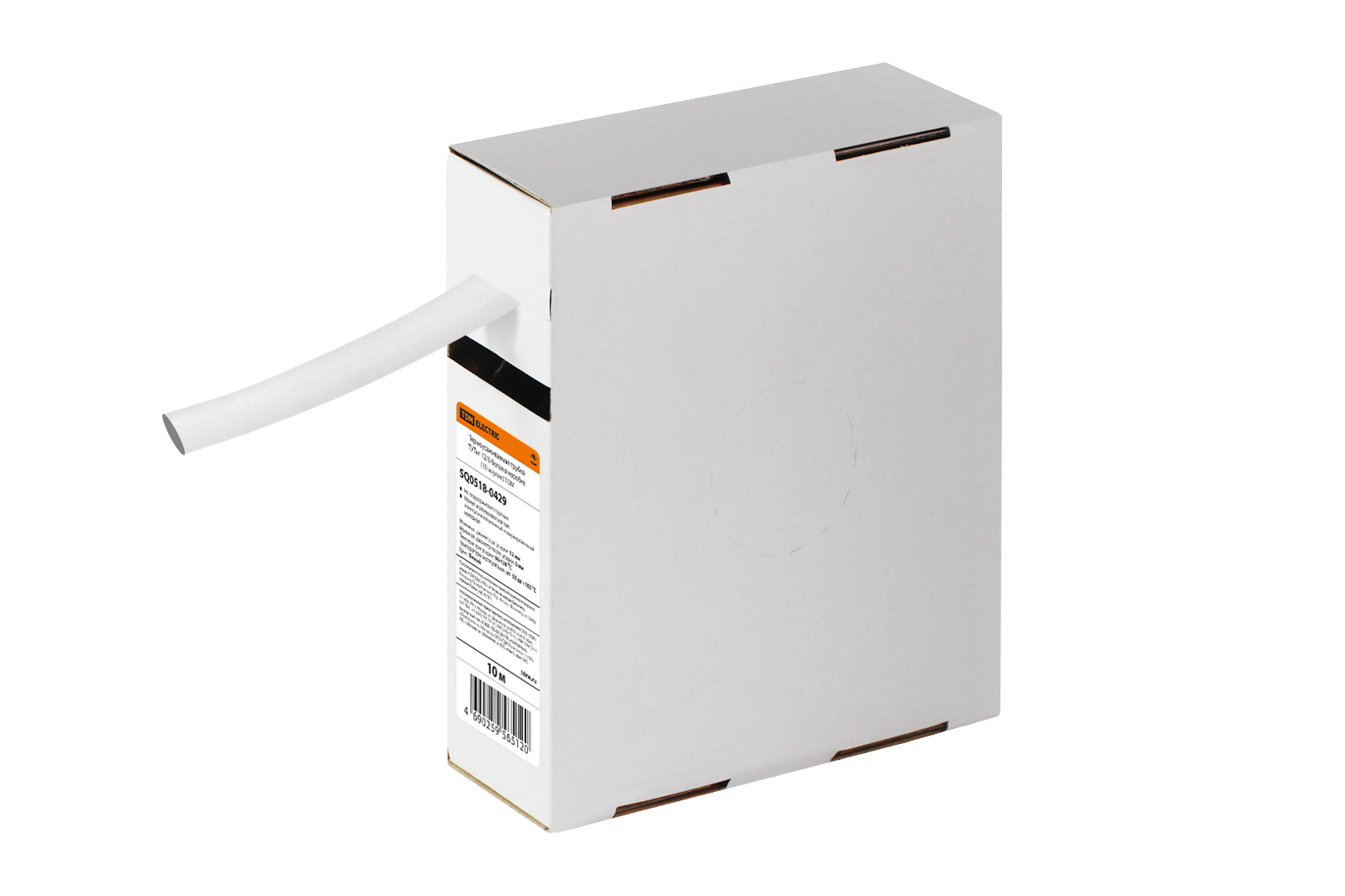 Tub termocontractabil TUTng 12/6 albă în cutie (10 m/pachet) TDM