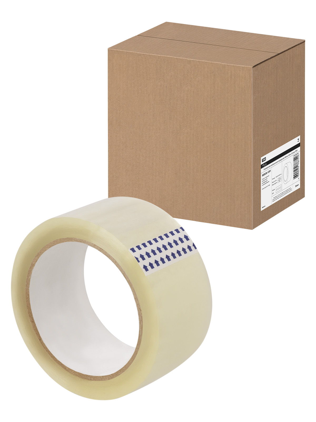 Bandă adezivă de ambalare transparentă 48 mm x 66 m, 45 µm TDM(SQ0526-1201)