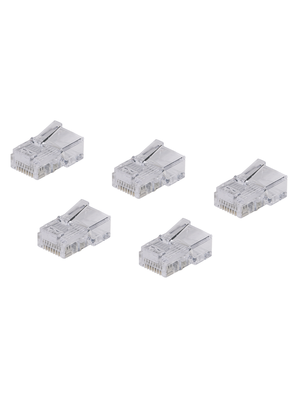 Роз'єм RJ-45 UTP для кабеля кат. 5Е, 8P8C (5 шт), TDM