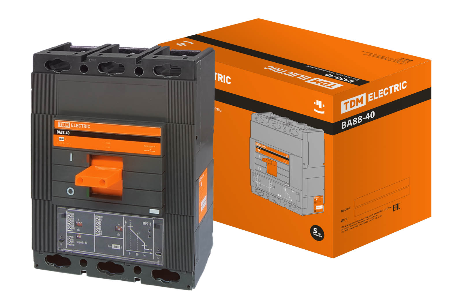 ВА88-40 3Р 800А 35кА cu rezistență electrică TDM