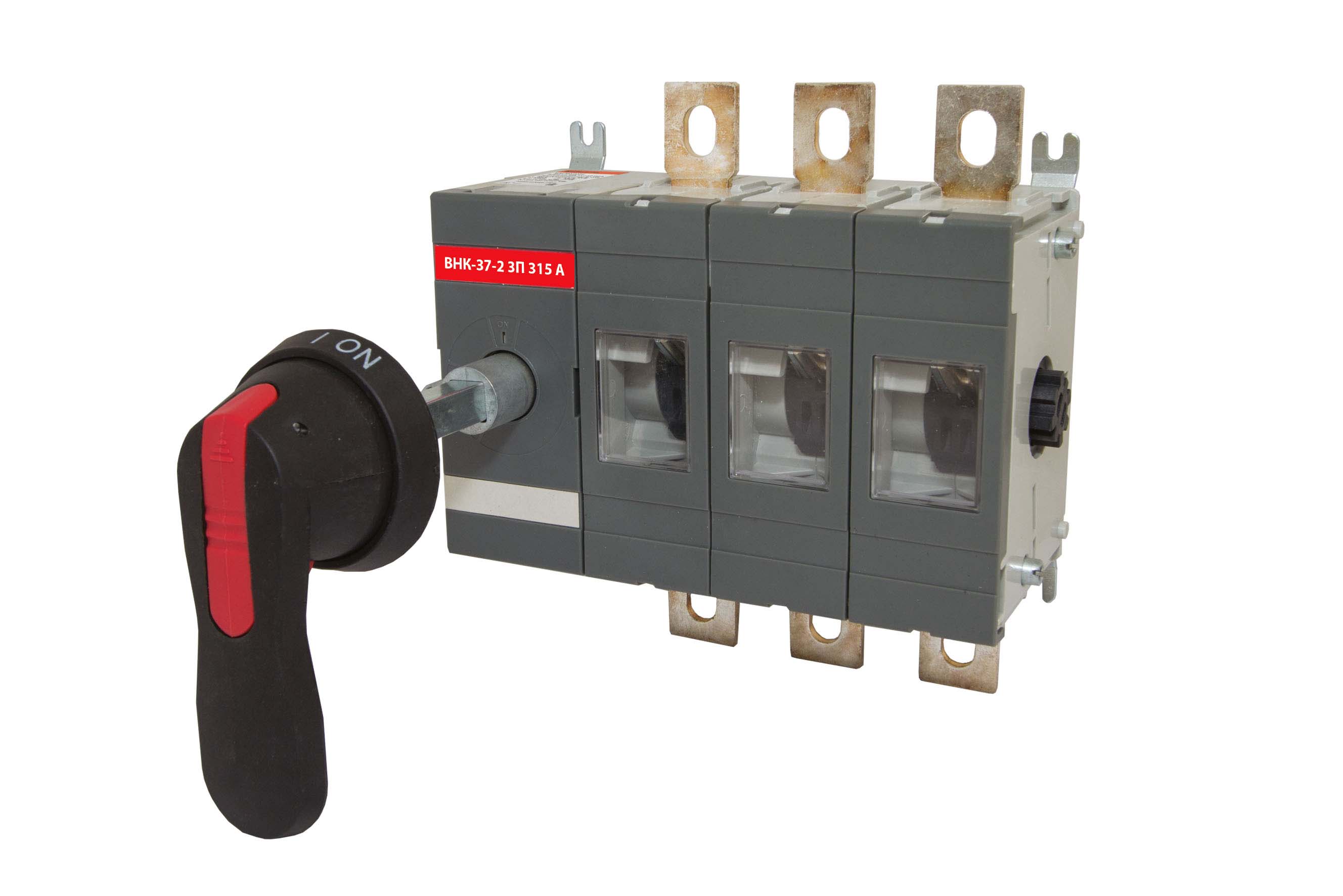 Comutator VNK-37-2 3P 315A cu mâner frontal de control detașabil și adaptor de 185 mm TDM