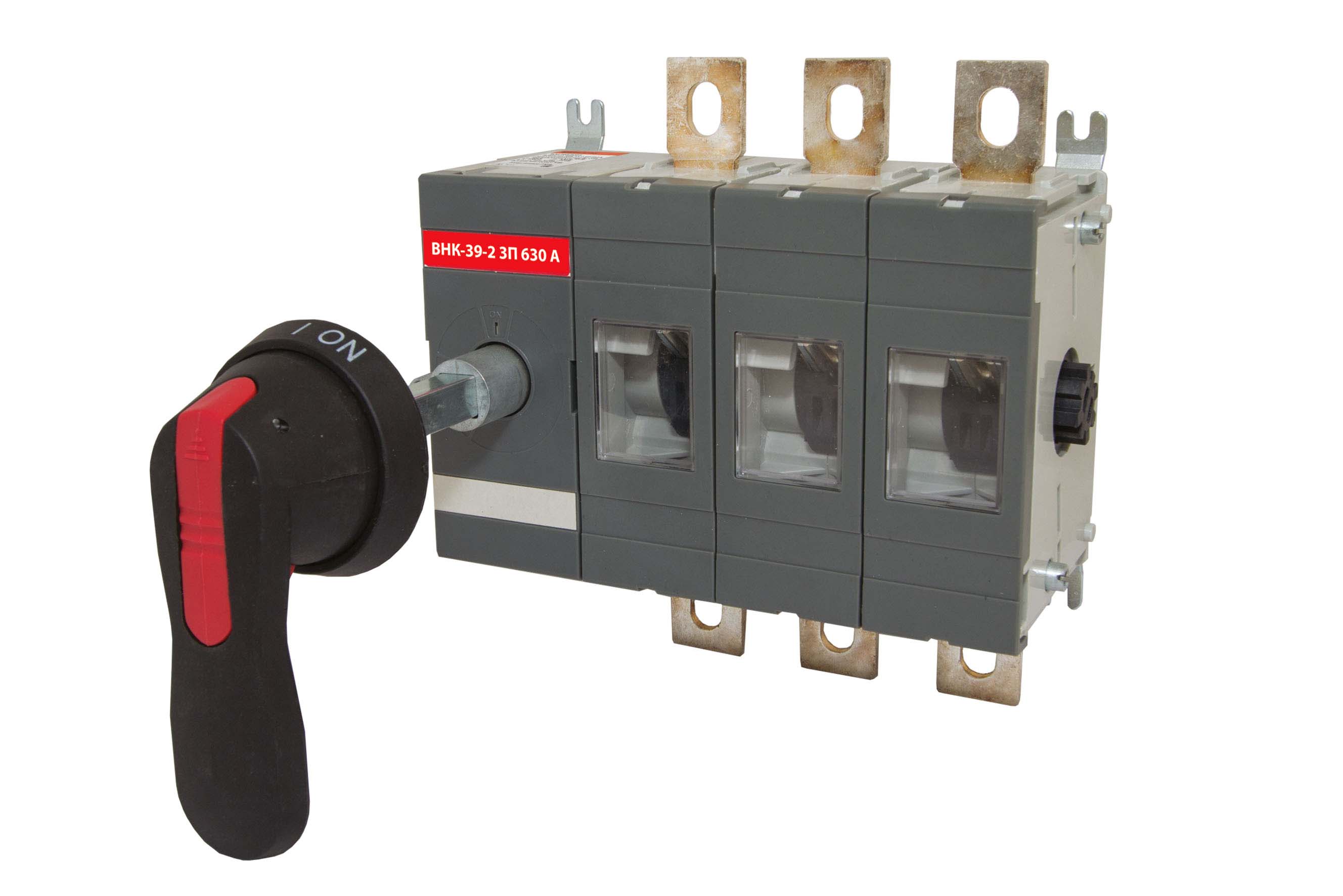 Comutator VNK-39-2 3P 630A cu mâner frontal de control detașabil și adaptor de 185 mm TDM