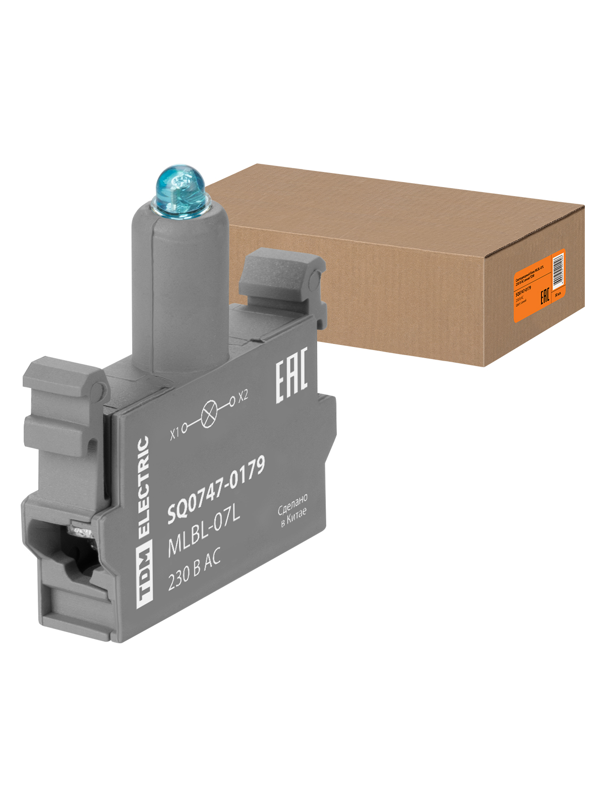 Bloc LED MLBL-07L 230 V AC albastru TDM