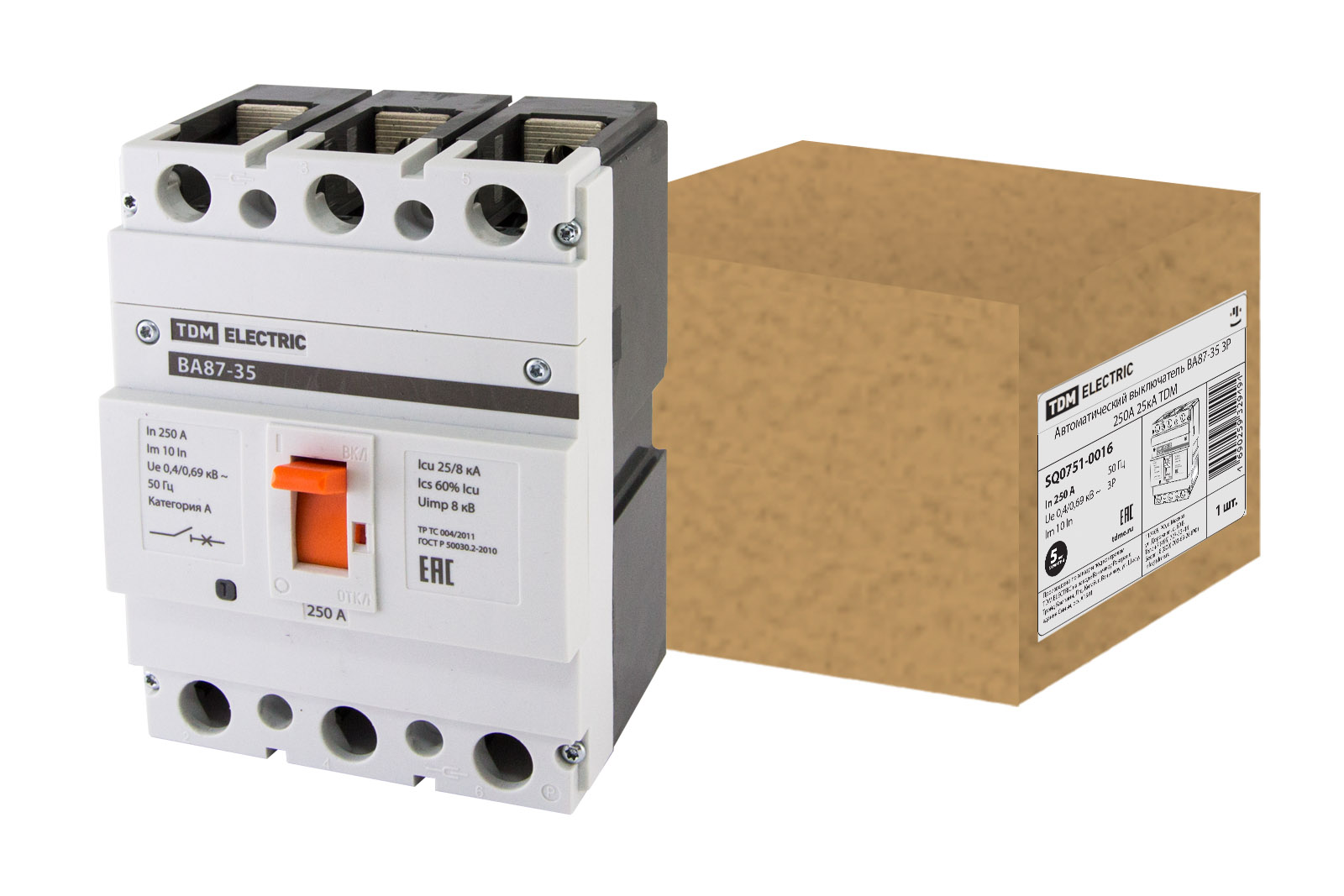 ВА87-35 3P 250A 25kA TDM