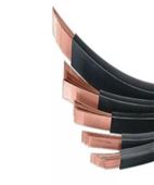Шина медная гибкая изолированная ШМГ 2х(20x1мм) 2м.(SQ0828-0002)