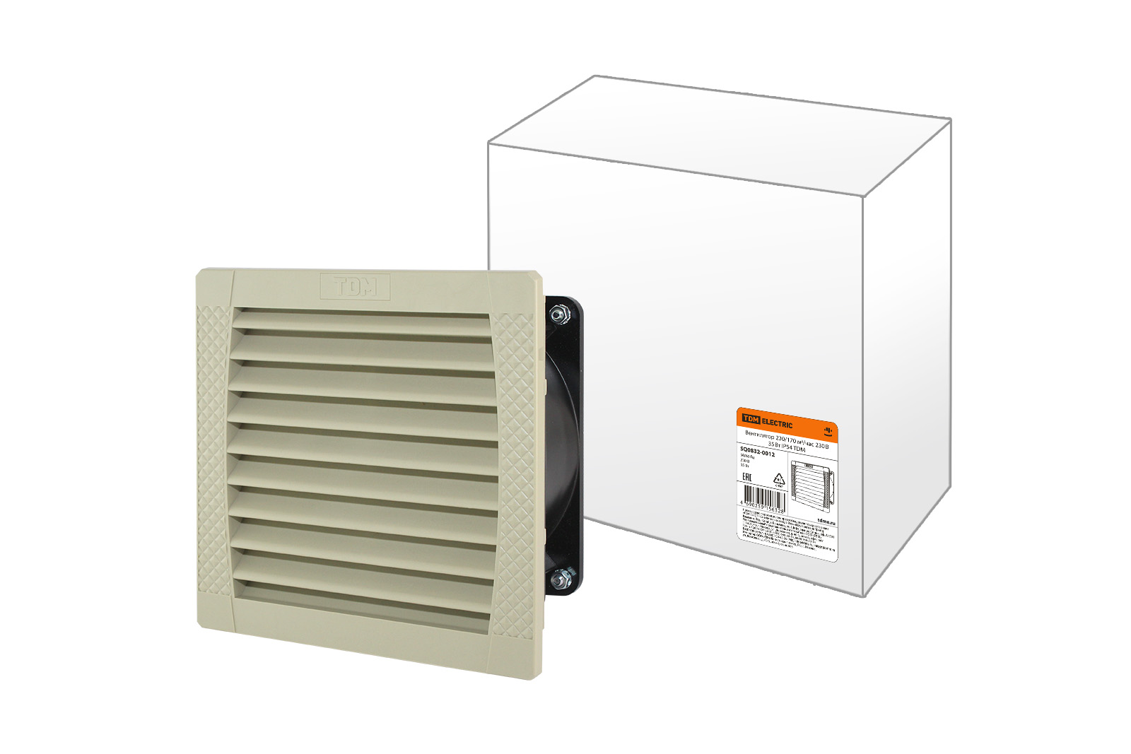 Вентилятор 230/170 м3/час 230В 35Вт IP54 TDM(SQ0832-0012)