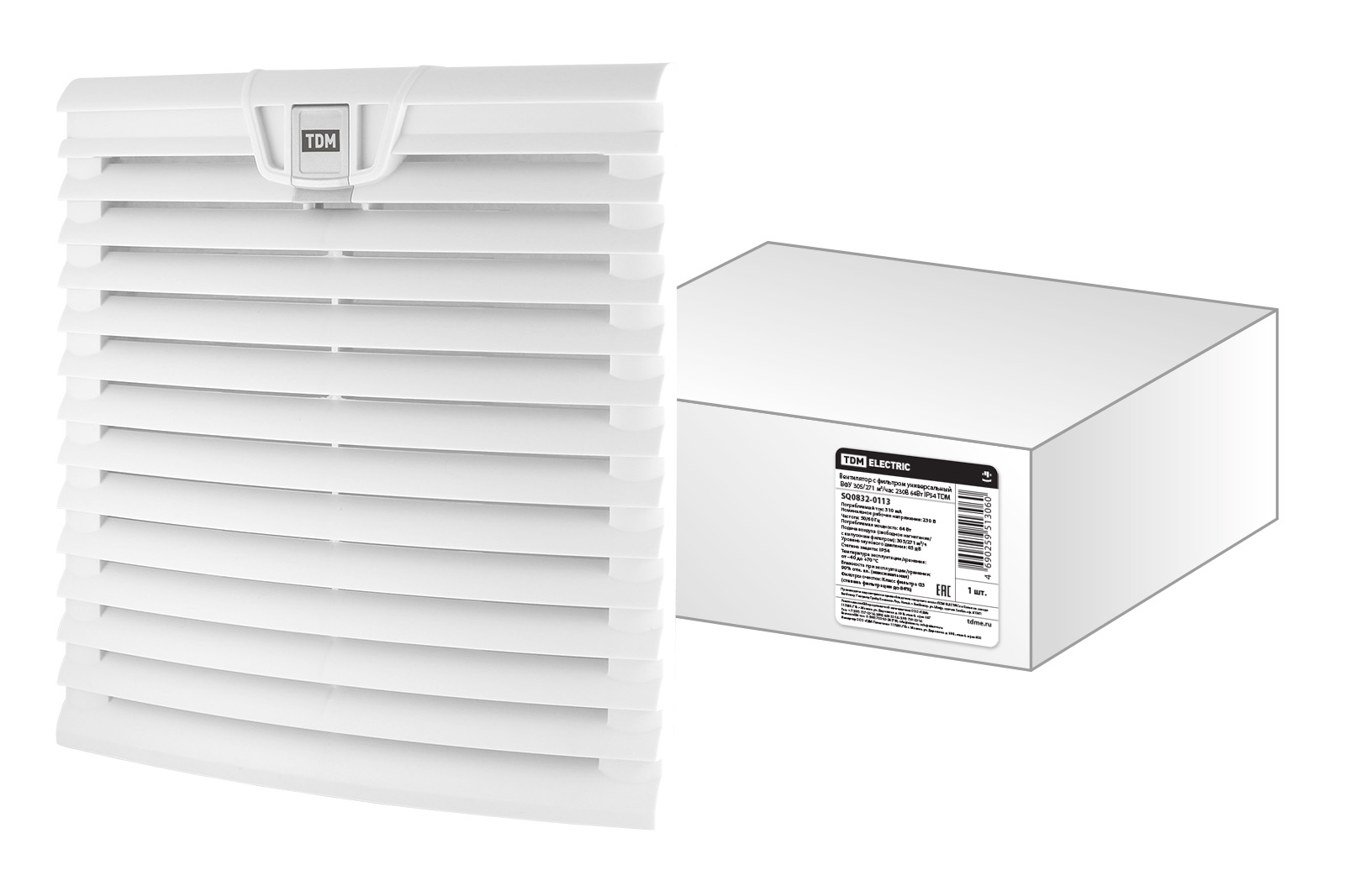 Ventilator universal cu filtru VFU 272/200 m³/oră 230V 26W IP54 TDM