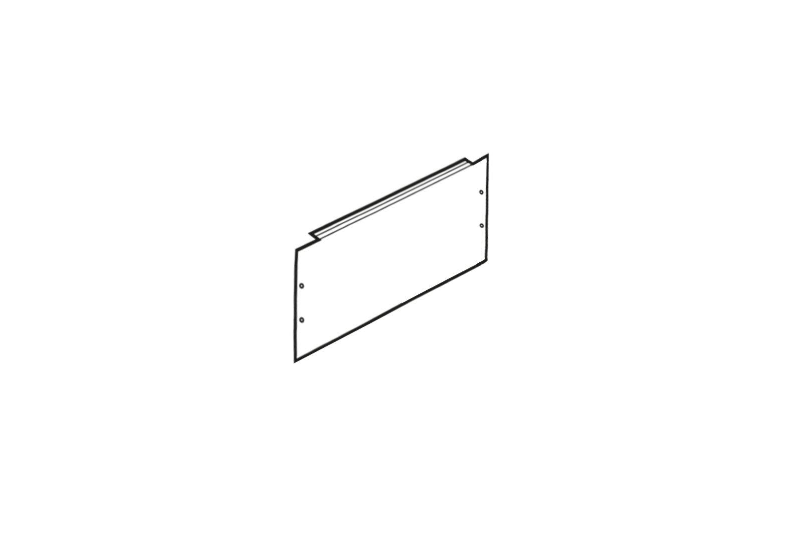 Panou fals pentru VRU 300x450 mm închis TDM