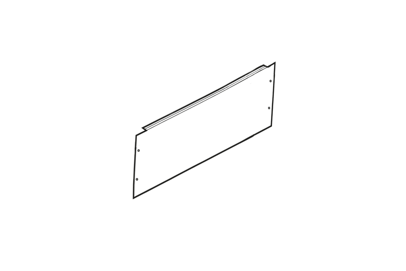 Panou fals pentru VRU 300x600 mm închis TDM