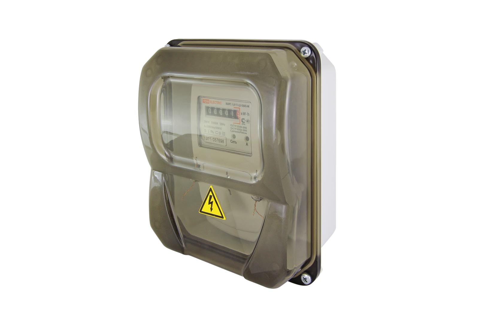 Щит учета ЩУ-1Н-1ф 226х197х90 мм пластиковый IP55 TDM(SQ0906-0501)