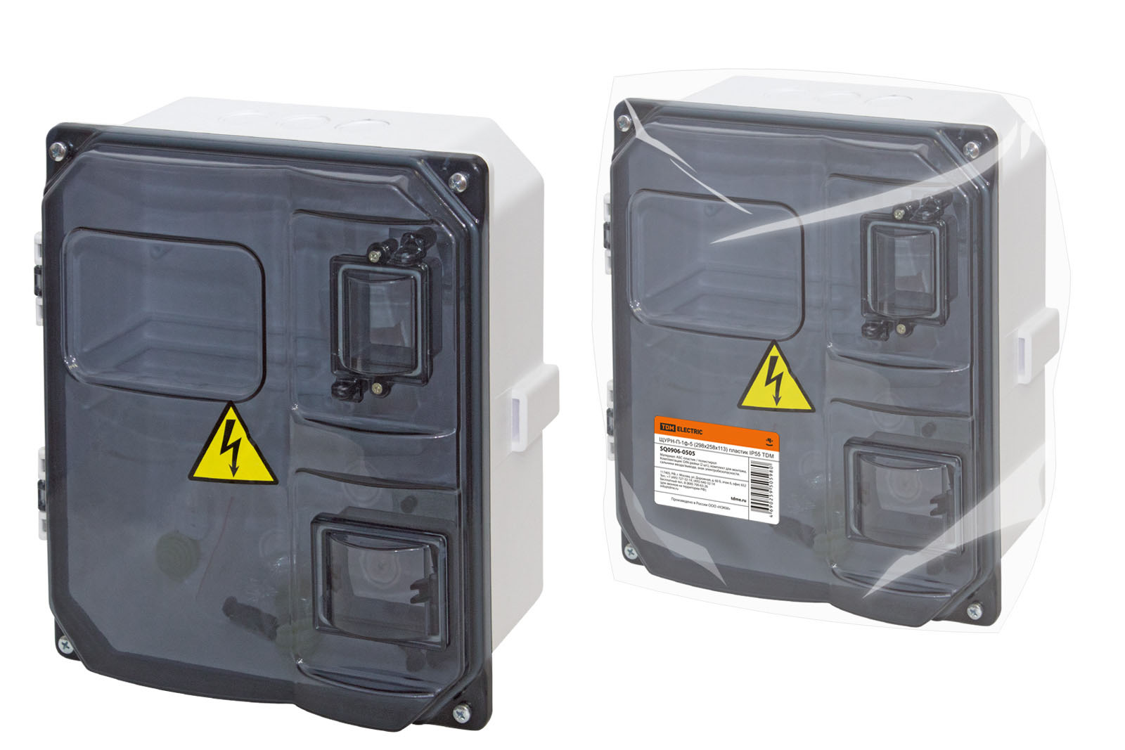 ЩУРН-П-1ф-5 (298x258x113) plastic IP55 TDM(SQ0906-0505)