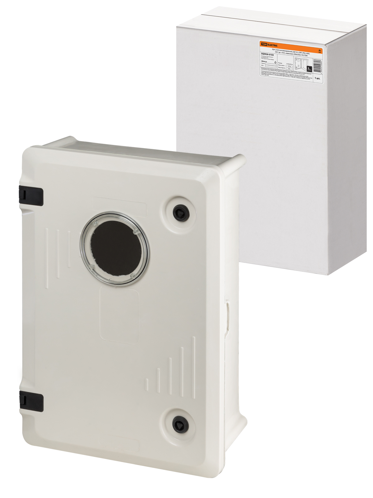 Panou de contorizare antivară, ЩУ-0-3, GRP, IP65, IK09, -50 °C până la +70 °C, suspendat, (500x350x170) TDM