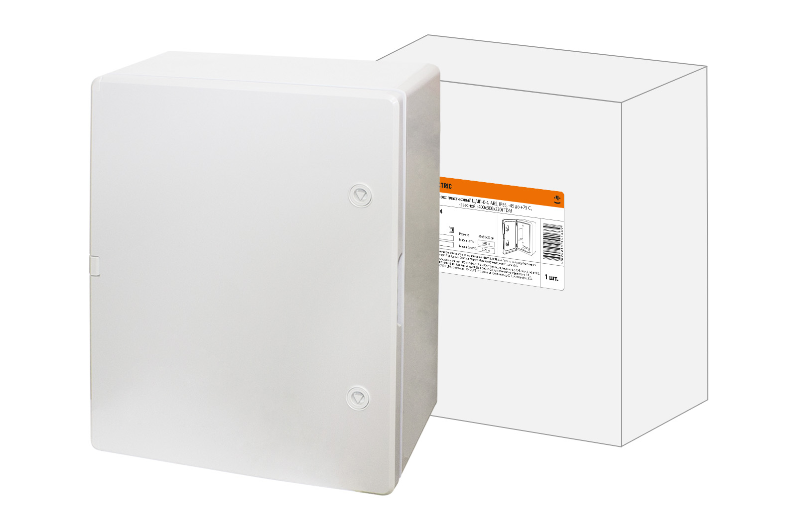 Бокс пластиковый ЩМП-0-4, ABS, IP65, -45 до +75 С, навесной, (400x300x220) TDM(SQ0932-0104)